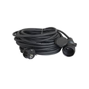 Przedłużacz budowlany 3x1,5 mm guma 15m